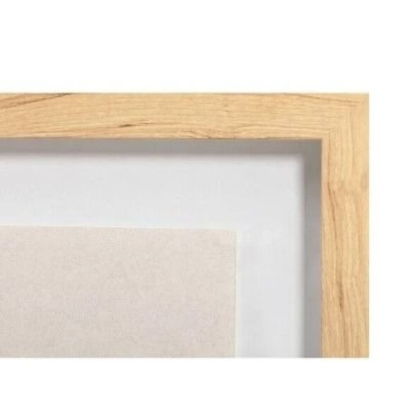 Threshold Studio McGee 16x20 Color Block Abstract Glass Framed Wall Art Lt Navy - Picture 3 of 8